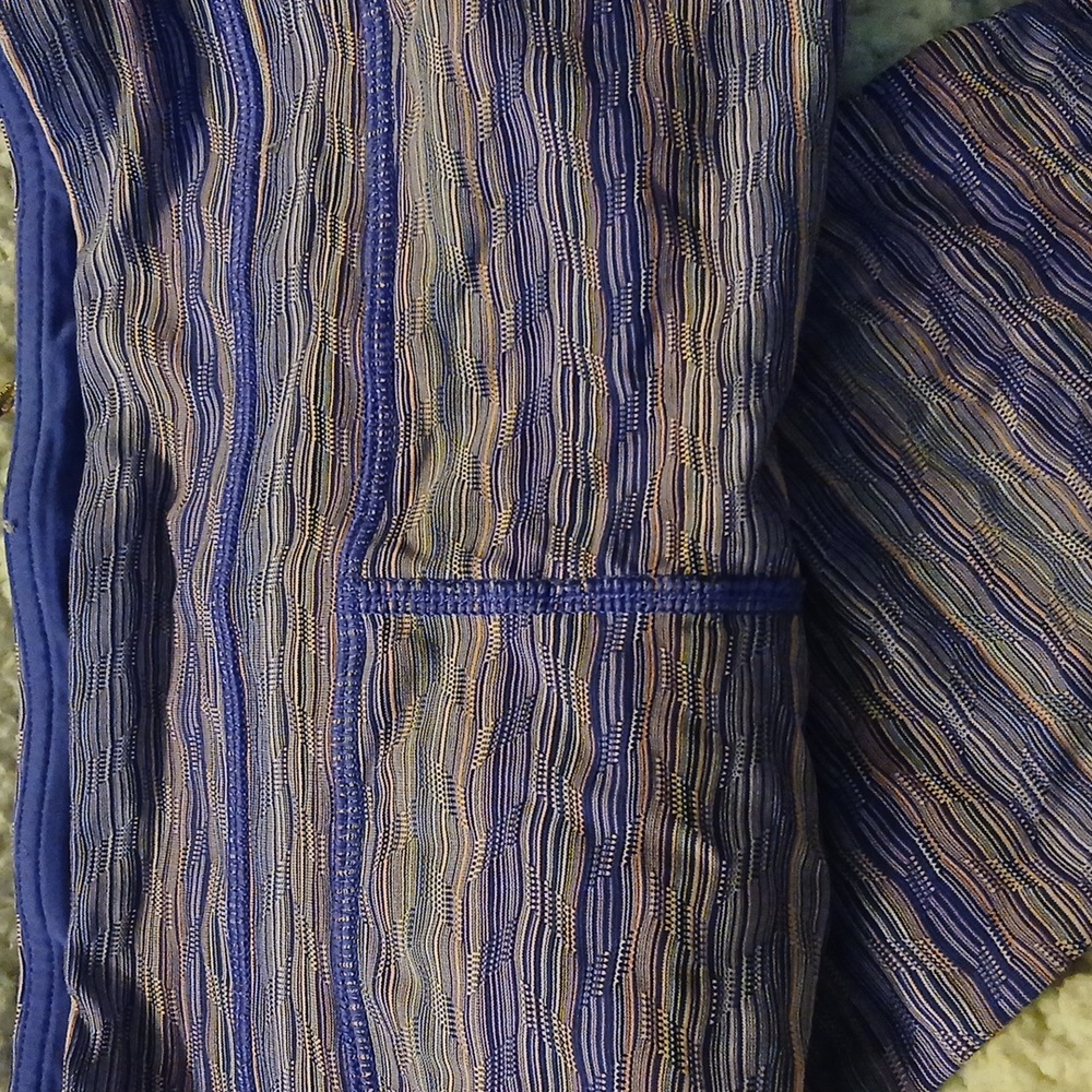 Women's Purple & Blue Striped Lululemon Leggings 8 - Picture 2 of 5
